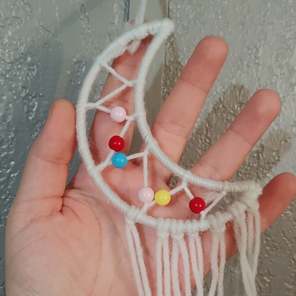 Bead Moon Dreamcatcher - Picture 3 of 5